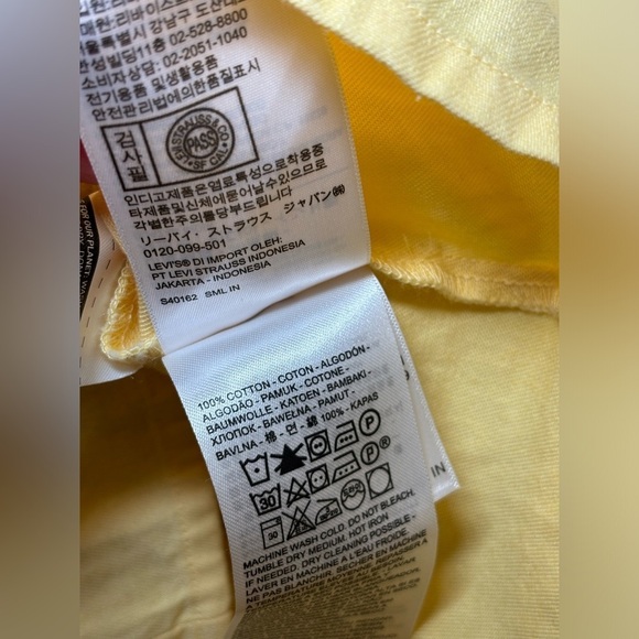 NWT Levi’s - Bohemian Festival Summer Lace Up Crop Top Short Sleeve 100% Cotton - Picture 10 of 10